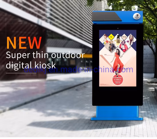 Dispositivo pubblicitario LCD da 55 pollici per esterni a doppia faccia da 2500 nit